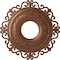 Ekena Millwork Orrington Ceiling Medallion (Canopies up to 6 1/4"), 22"OD x 6 1/4"ID x 1 3/4"P, Polished Copper CM22ORPOS - alternate 1